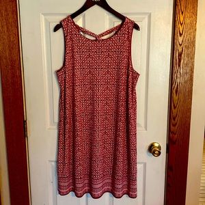 Sleeveless red and white sleeveless sundress by MagnoliaGrace